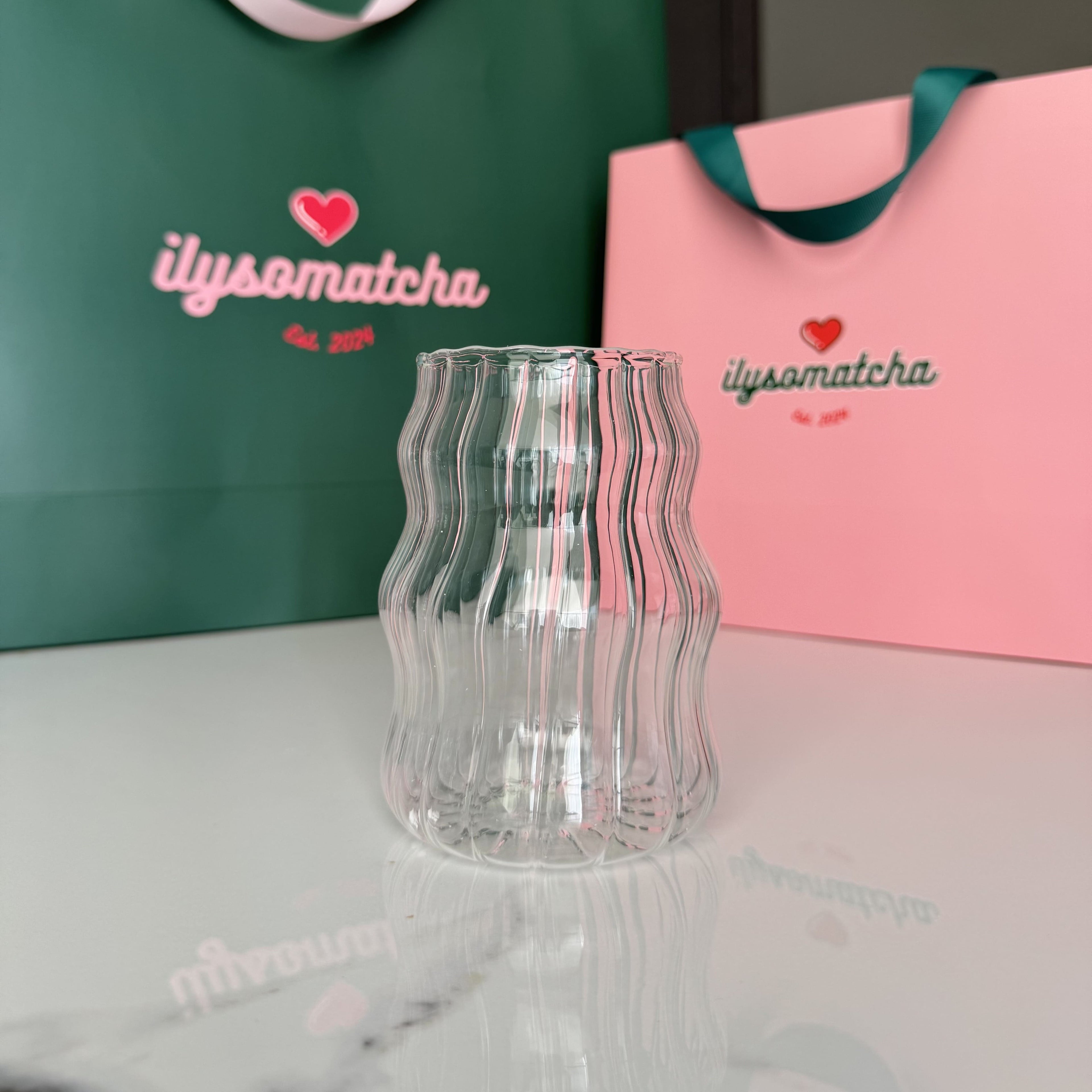 Glass Cup - Striped