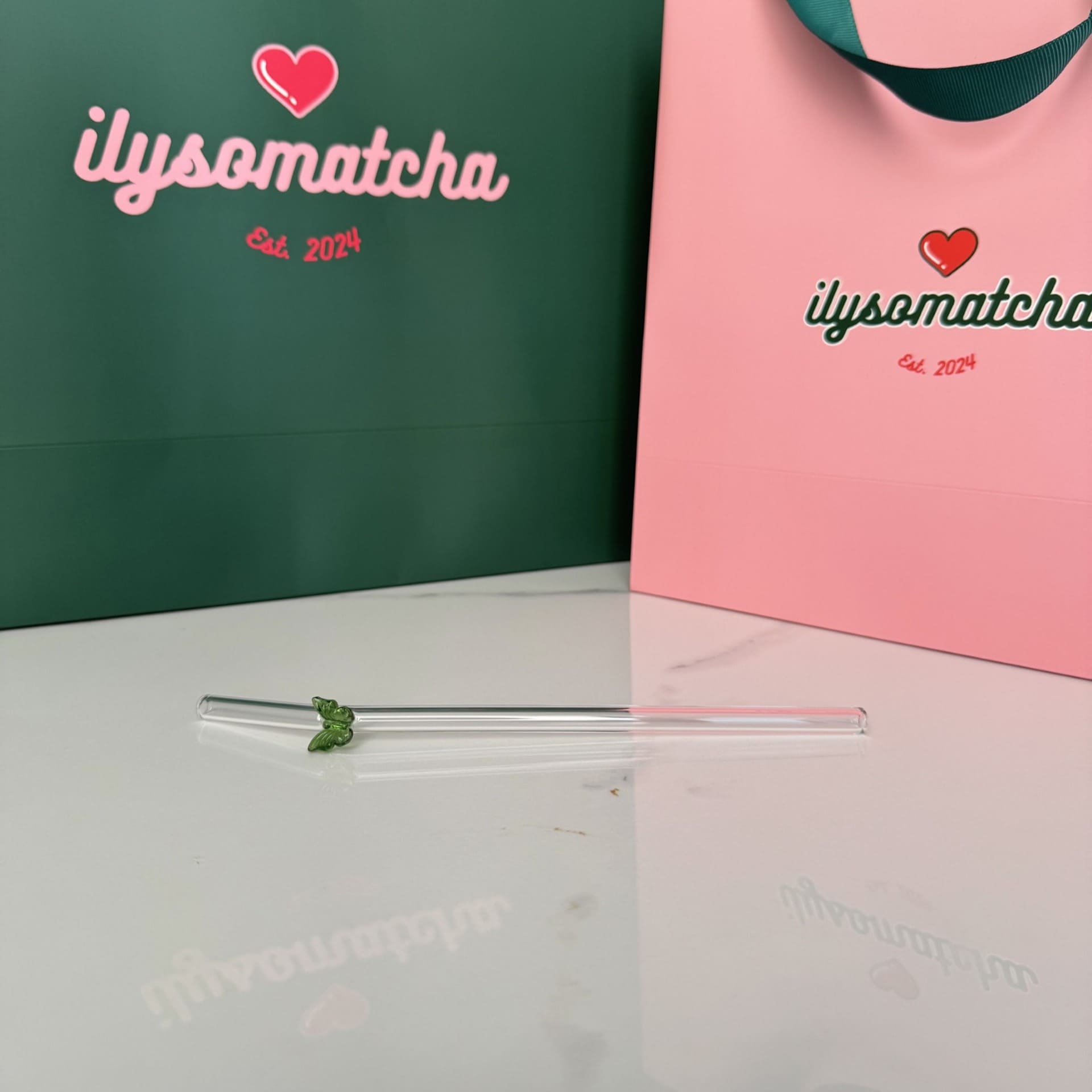 Glass Straw - Butterfly