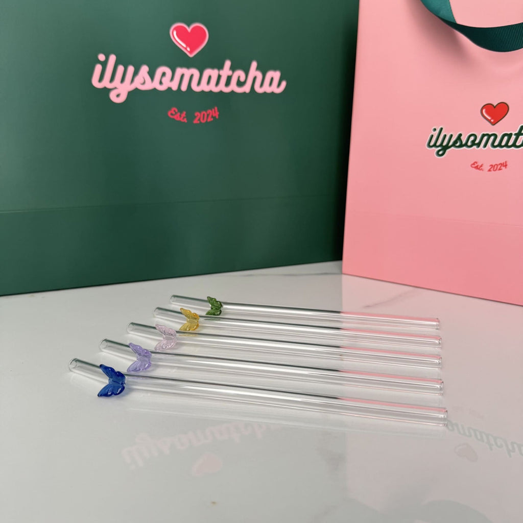 Glass Straw - Butterfly