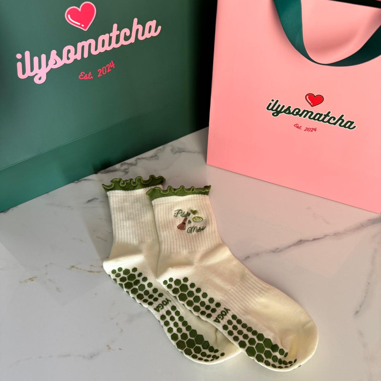 Pilates & Matcha Socks
