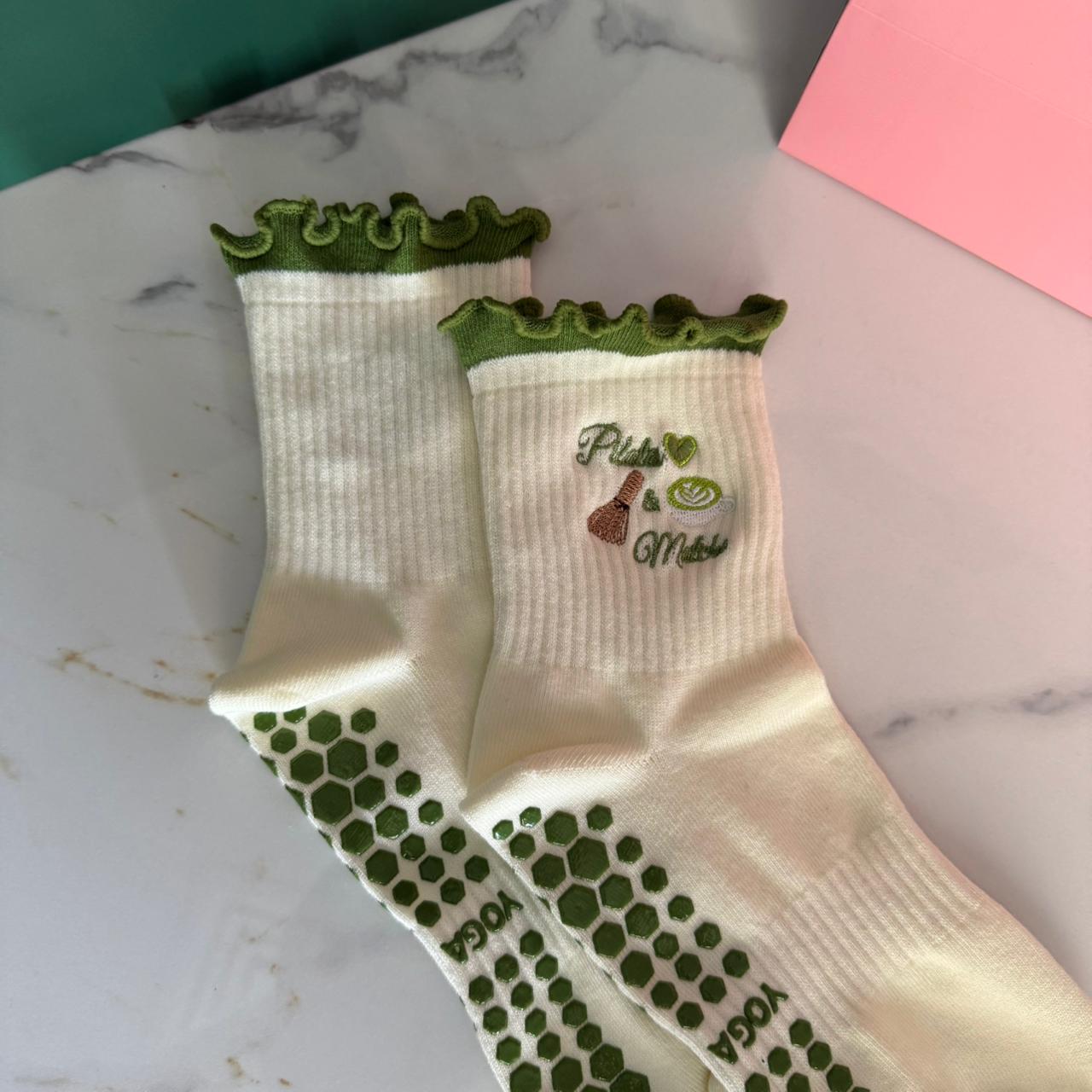 Pilates & Matcha Socks